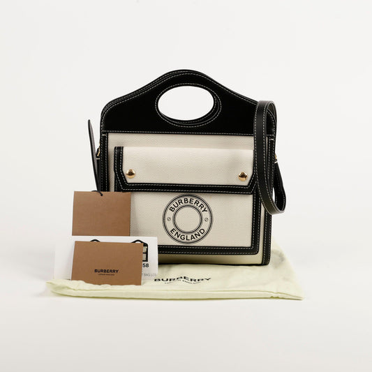 BURBERRY ポケットミニトート兼ショルダーバッグ 8028058 73364611