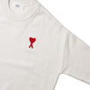 AMI Unisex Heart Logo Knit 016 175 73910780 [P]