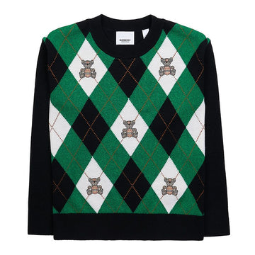 BURBERRY Klein Bär Argyle Wolle Pullover (12-14) 73910846