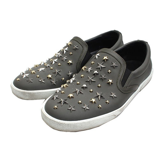 JIMMY CHOO スター スタッズ チャコールグレー スリッポン 36.5 73921820