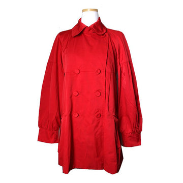 MaxMara Max & Co. Red Double-Breasted Half Trench Coat 44, 55 73942969