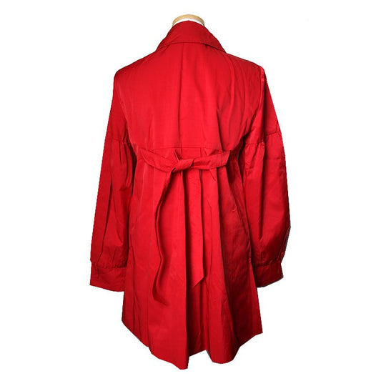 MaxMara Max & Co. Red Double Button Half Trench Coat 44, 55 73942969