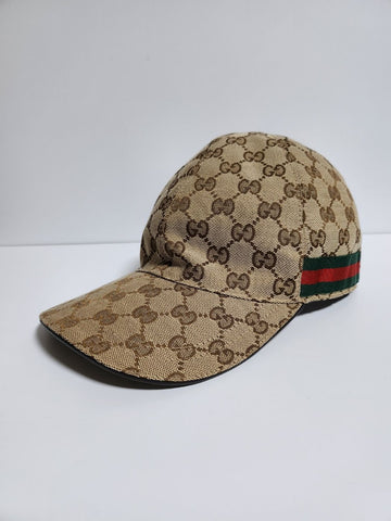 GUCCI Beige GG Monogram Baseball Cap 200035 73979790