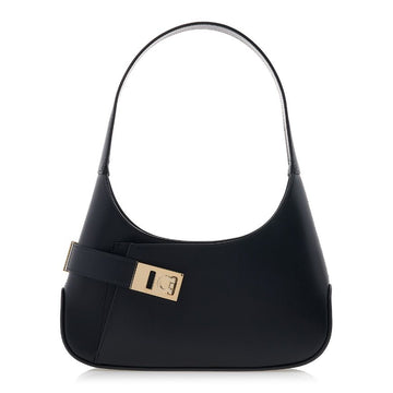 Salvatore Ferragamo Women's Gancini Buckle Hobo Bag 21 6295 NERO 0768597 73981839