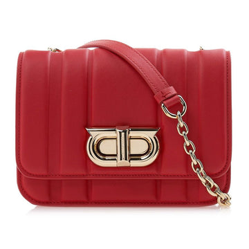 Salvatore Ferragamo 21 4971 FLAME RED Women's New Gancini Crossbody Bag 0765518 73981843