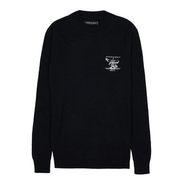 Y Project Men's Logo Wool Sweater MPULL88S25 BLACK 73983049