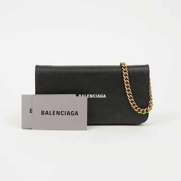 Balenciaga Logo Chain Wallet and Crossbody Bag 593784 95802177