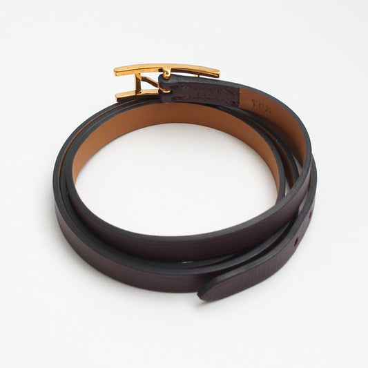 Hermes Deep Brown Hapi 4 Row Strap Bracelet 12345 74250970