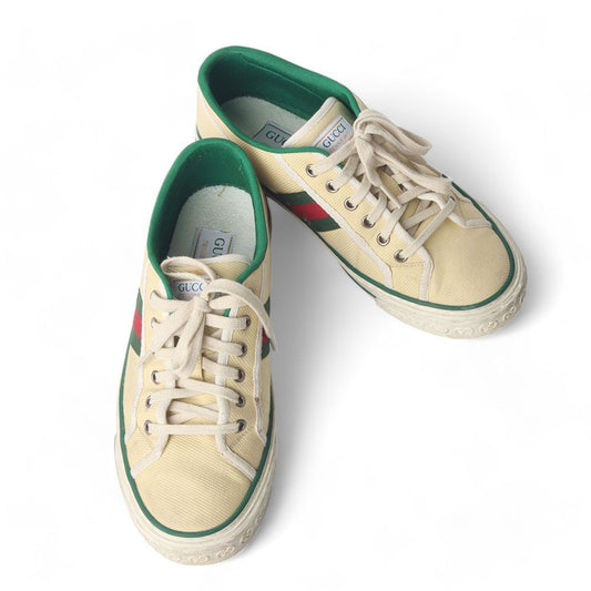 Gucci 606111 Tennis 1977 Dirty Sneakers 6 1/2-32136-6 74747230