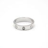 CARTIER B40505 18K Weißgold 1P Diamant Mini Love Ring Ring 51 74791885 [P]