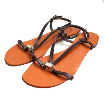 GIUSEPPE ZANOTTI ジュゼッペ ザノッティ レザー ストラップ サンダル 37 74831586
