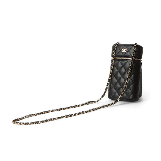 CHANEL AP2084 キャビア ベニティ コスメティック ポン ホルダー クロスバッグ/32159 74965797