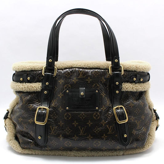 LOUIS VUITTON M95573 Monogram Shearling Thunder Mouton Tote Bag 75060047