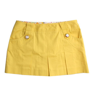 DOLCE & GABBANA イエローコットンスカート 55 75080400
