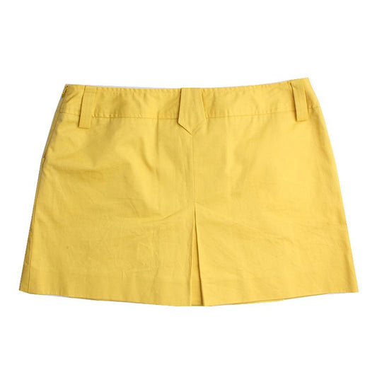Dolce & Gabbana Yellow Cotton Skirt 55 75080400