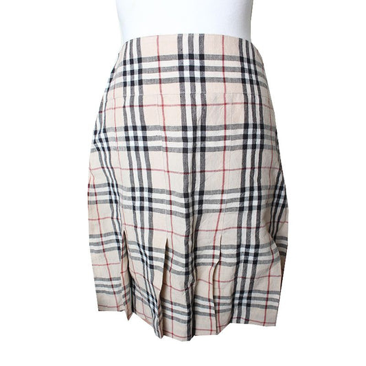 Burberry Beige Check Slit Skirt 55, 66 75080990