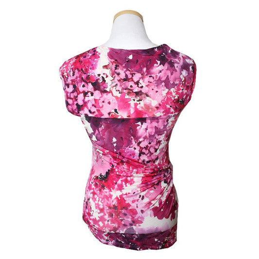 MaxMara Magenta Draped Tank Top 55 75128072