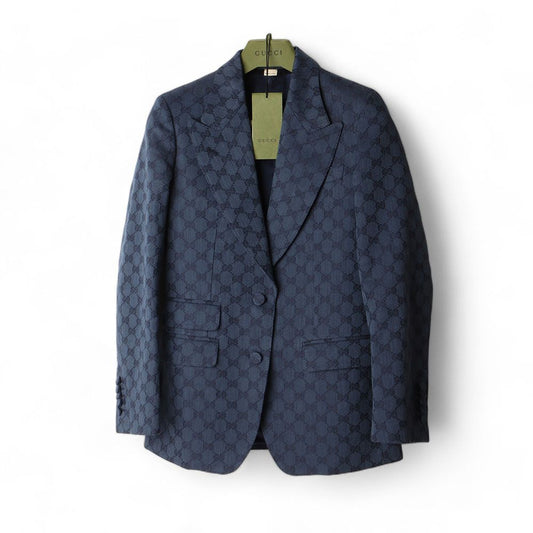 Gucci 746517 GG Linen Cotton Jacquard Jacket Size 38/32184-1 75128764