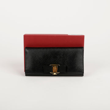 Salvatore Ferragamo Barra Flap Long Wallet A900 22 75023245