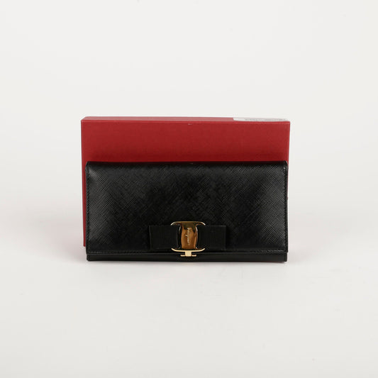 Salvatore Ferragamo Barra Flap Long Wallet A900 22 75023245