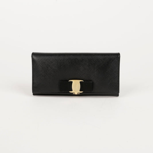Salvatore Ferragamo Barra Flap Long Wallet A900 22 75023245