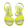 MANOLO BLAHNIK マノロ・ブラニク ネオンイエロー サンダルヒール 35 75162079 [P]