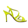MANOLO BLAHNIK マノロ・ブラニク ネオンイエロー サンダルヒール 35 75162079 [P]