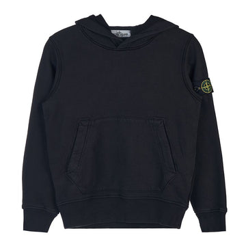 STONE ISLAND 男の子用ワッペンパッチフードTシャツ 771661640 V0029 (6-8) 75414015