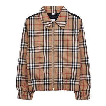 BURBERRY Karo Baumwolle Herington Jacke (erwachsene tragbar) A7028 (12-14) 8069346 75414134