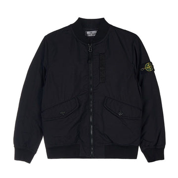 STONE ISLAND ボーイズ ロゴパッチ ボンバージャケット 771641236 V0029 (6-8) 75414166