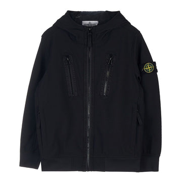 Stone Island Boys' Logo Patch Hooded Jacket 7716Q0130 V0029 (6-8) 75414233