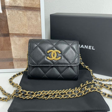 CHANEL ゴールドチェーンミニクロスバッグ AP3412 75528102