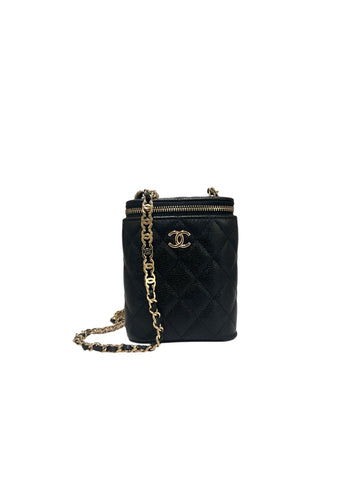 CHANEL Caviar Kosmetik Vanity Chain Bag AP2646 75628741