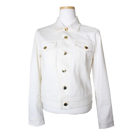 DEREK LAM Ivory Denim Jacke 44, 55 75630189