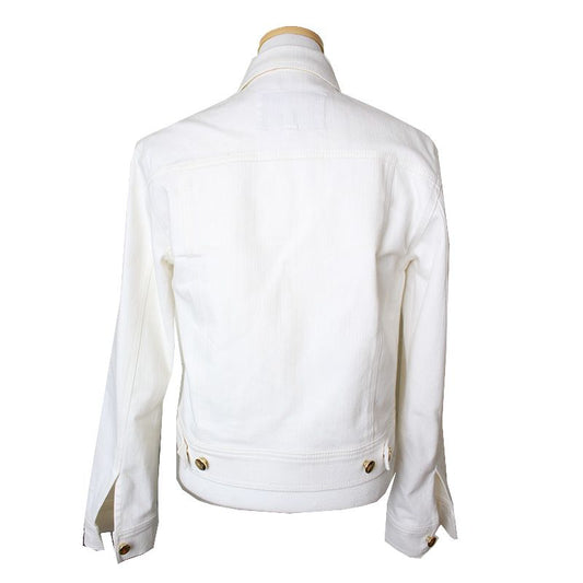 DEREK LAM Ivory Denim Jacke 44, 55 75630189