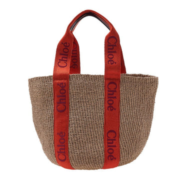 CHLOE ウィメンズ ウディ ラージ バスケット トートバッグ 9HE 75636218