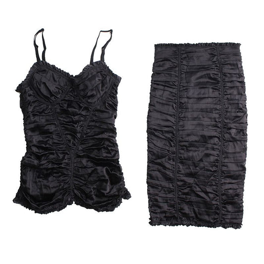 DOLCE & GABBANA ドルチェ&ガッバーナ ビスチェトップス スカートセット 44 75770797