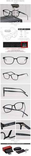 SALVATORE FERRAGAMO SF2915 004 Rahmen aus hochwertigen Materialien, leicht, quadratisch, schwarz 75794620 [P]