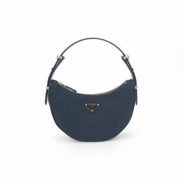 Prada Arche Re-Nylon and Brushed Leather Shoulder Bag 75806488