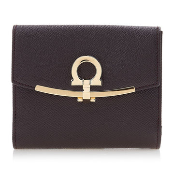 SALVATORE FERRAGAMO 間口フレンチ財布 22 C877 ガナッシュブラウン 0758590 75826337