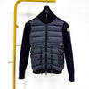 Moncler Women's Knitted Down Zip Cardigan Navy 75826487 [P]