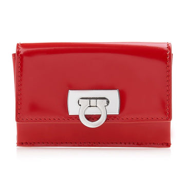 Salvatore Ferragamo Women's Gancini Card Holder 22 0435 Flame Red 0760664 75826639