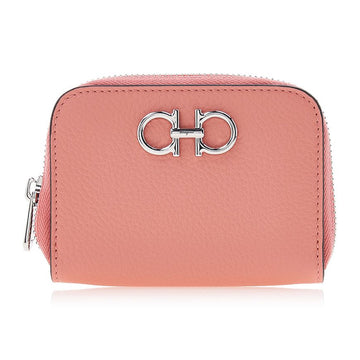 SALVATORE FERRAGAMO 間仕切り付きアラウンドカードケース 22 0406 CORALLO 0758666 75826644