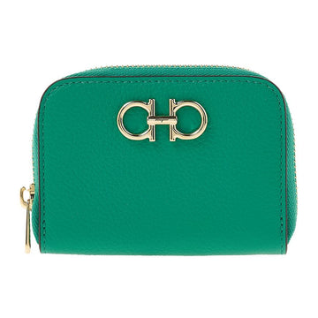 SALVATORE FERRAGAMO Damen Double Gancini Münzbeutel 22 0406 SMERALDO 0758665 75826718