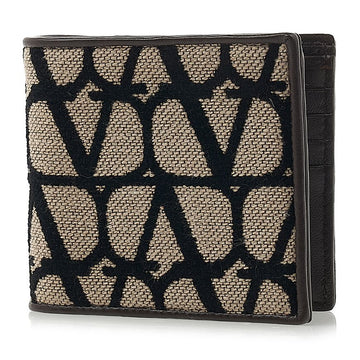 Valentino Men's Iconography Bi-fold Wallet 3Y2P0654 WAW 6ZN 75826804