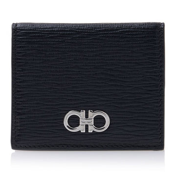 SALVATORE FERRAGAMO Doppelte Gancini Geldbörse in zwei Farben 66 A137 NERO 0688857 75828525