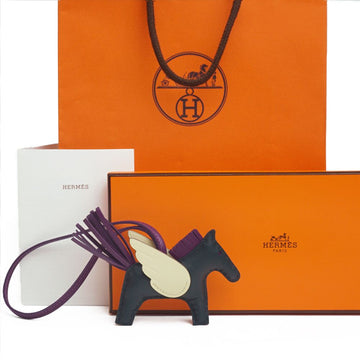 HERMES ロデオ バッグ チャーム ペガサス PM CYPRES VIOLET MILTON フルセット 75851369