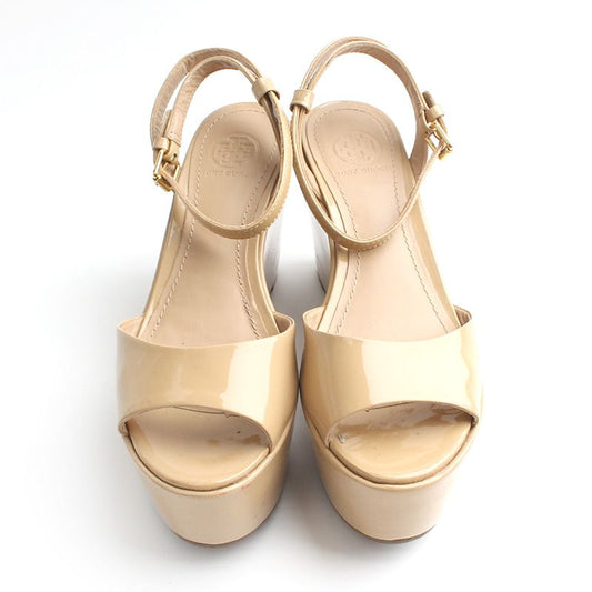 TORY BURCH ベージュ ペイデント プラットフォーム サンダル 5 1/2 75917920