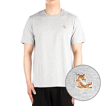 MAISON KITSUNE 24SS (LM00110KJ0008 ライト グレー メランジ) メンズ チラックス 半袖 Tシャツ 76025537