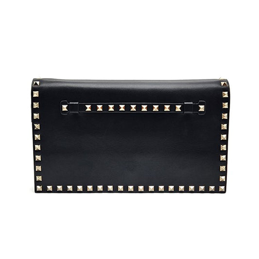 VALENTINO ロックスタッド フラップ クラッチ L797609 76124148